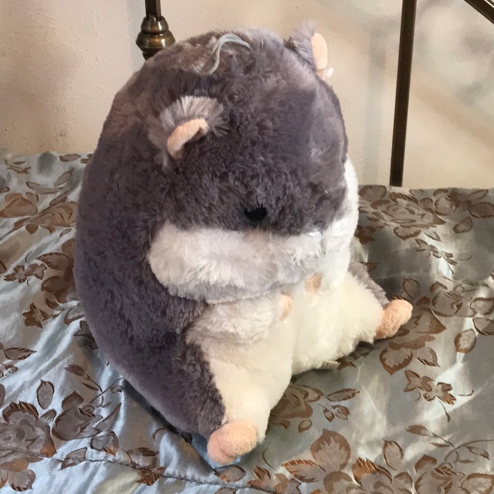 Soft plush stuffed chubby mouse big eyes 11 inches - Picture 2 of 9